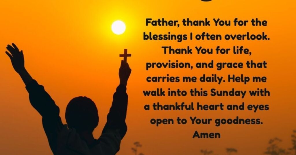 bible verse sunday blessings prayer