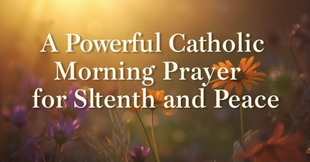 A Powerful Catholic Morning Prayer for Strength and Peace