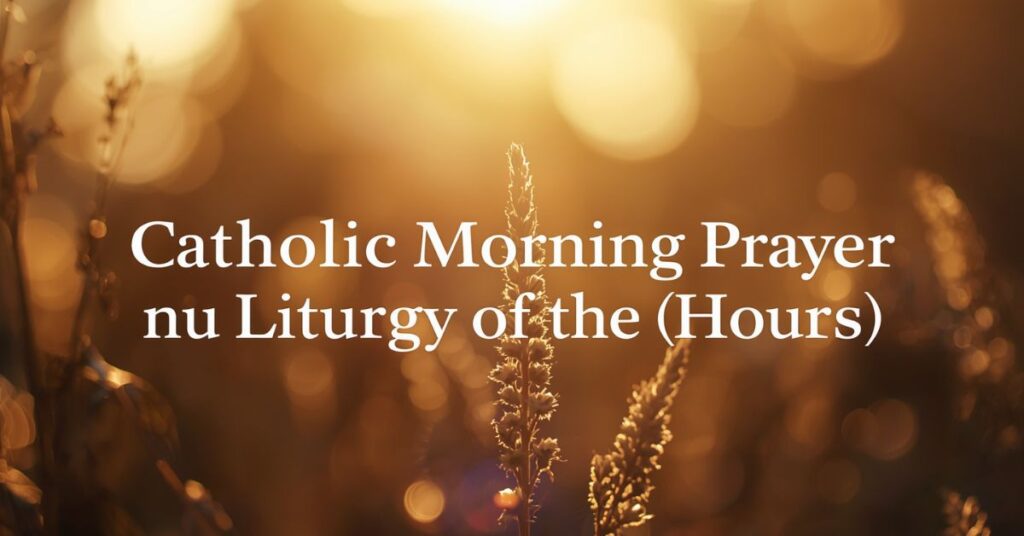 Catholic Morning Prayer in the Liturgy of the Hours (Lauds)