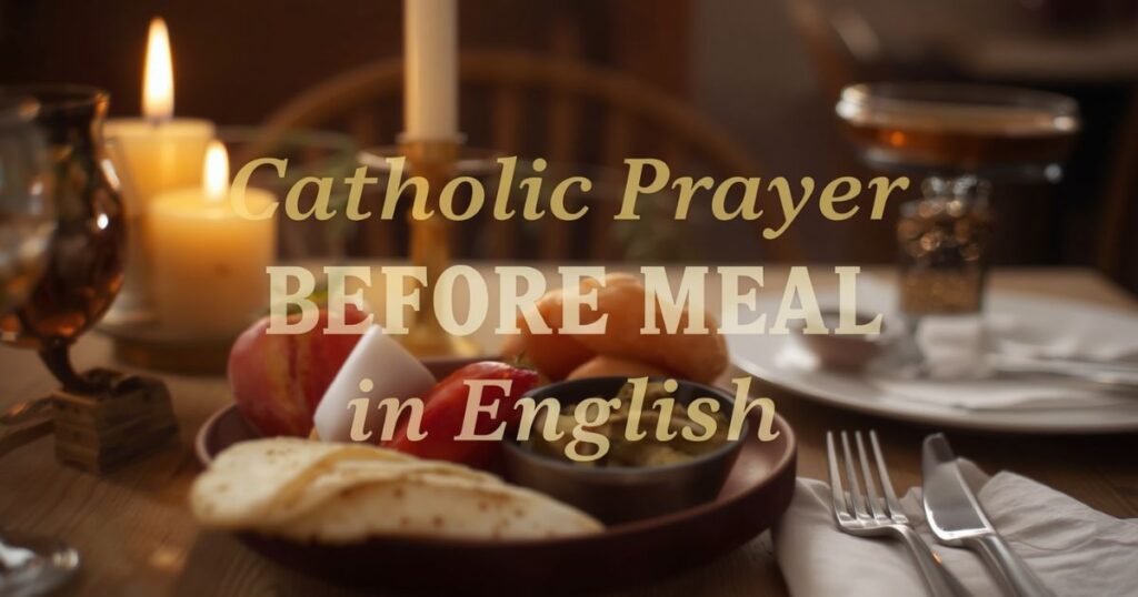 Catholic Prayer Before Meal in English