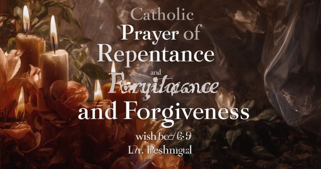 Catholic Prayer of Repentance and Forgiveness
