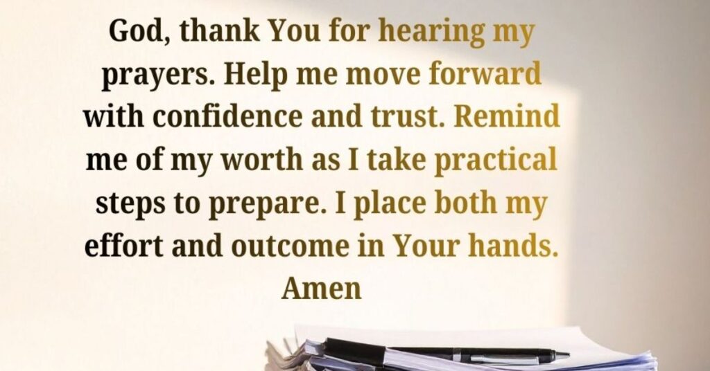 Prayer for Interview