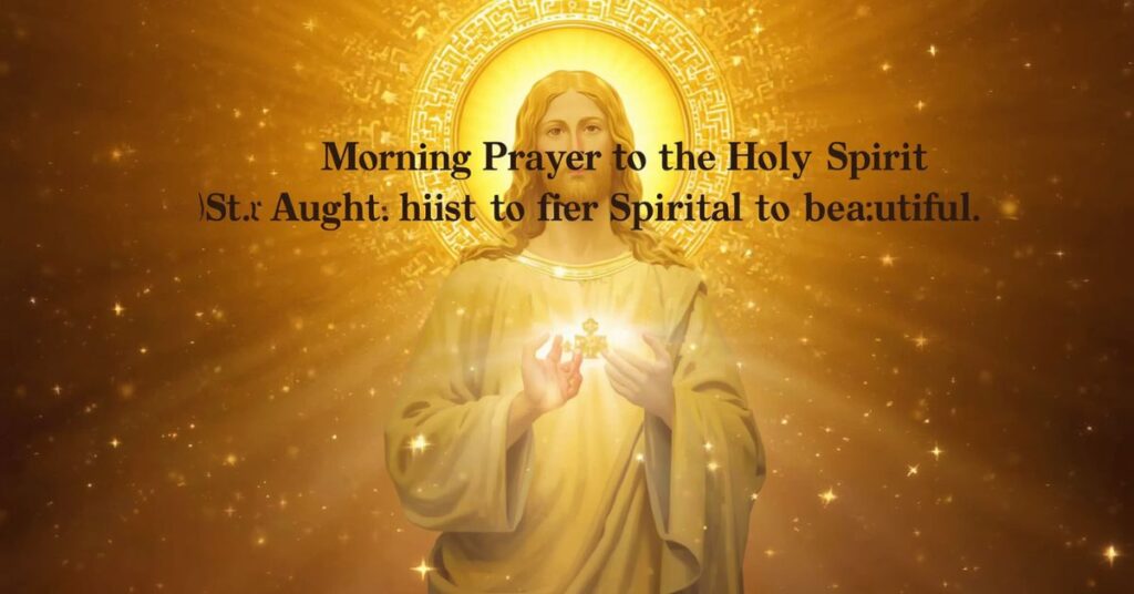 Morning Prayer to the Holy Spirit (St. Augustine)