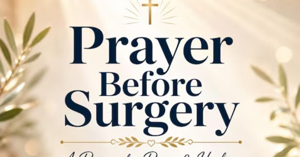 Prayer Before Surgery for a Loved One