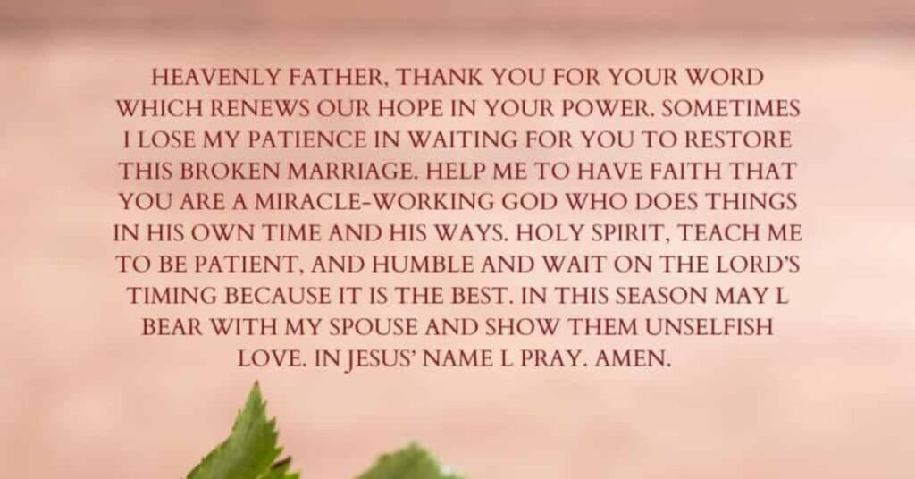 Prayer for Restoration of Trust After Hurt
