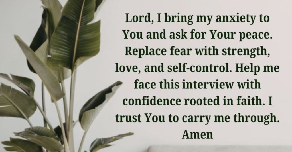 prayer for interview