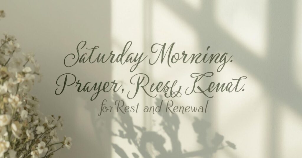 Saturday Morning Prayer for Rest and Renewal