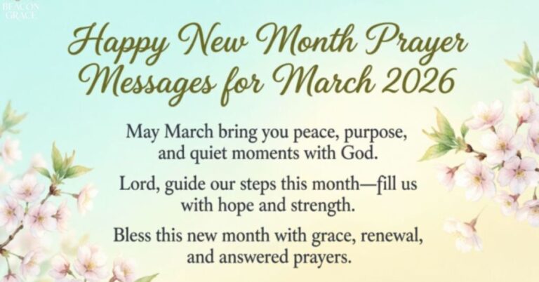 new month prayer for march