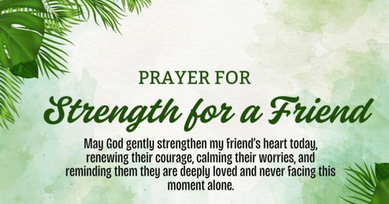 prayer for strength for a friend