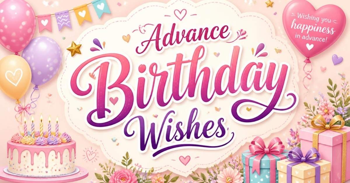 Advance Birthday Wishes