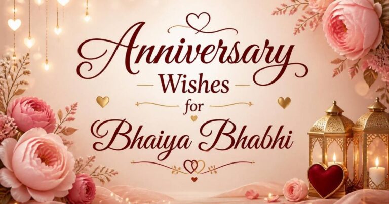 Anniversary Wishes for Bhaiya Bhabhi