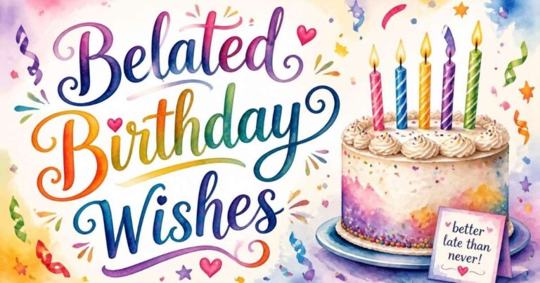 Belated Birthday Wishes
