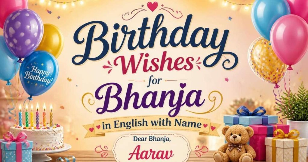 Birthday Wishes for Bhanja in English with Name