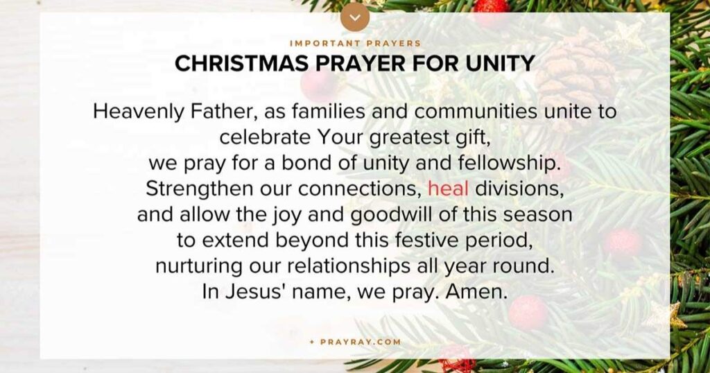 Christmas Party Prayer for Ministry Gathering