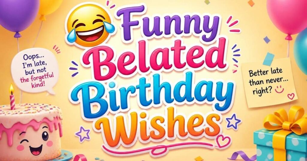 Funny Belated Birthday Wishes