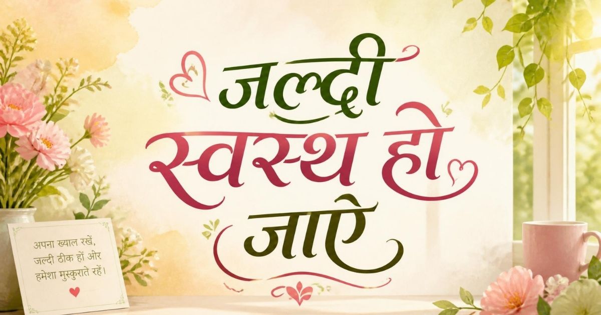 Get Well Soon in Hindi