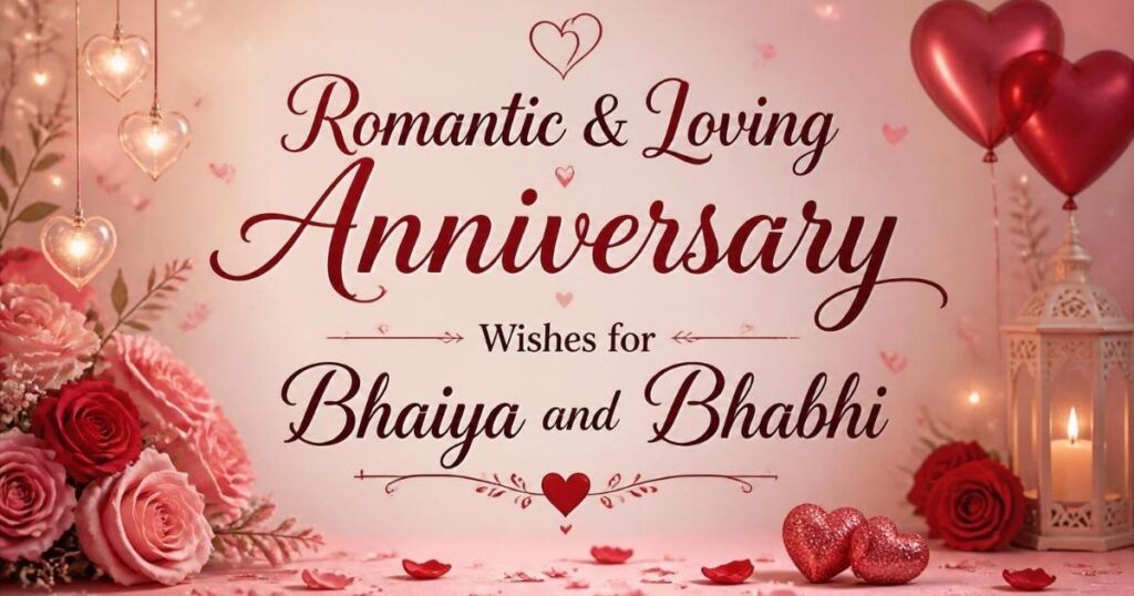 Romantic & Loving Anniversary Wishes for Bhaiya and Bhabhi